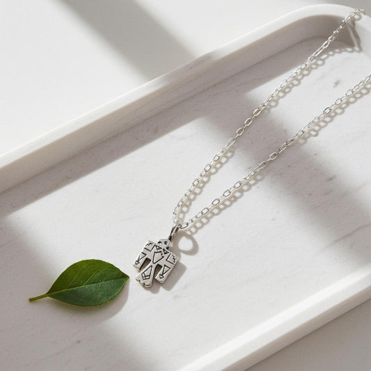 Sterling Silver Thunderbird Pendant Necklace - Western Design Jewelry