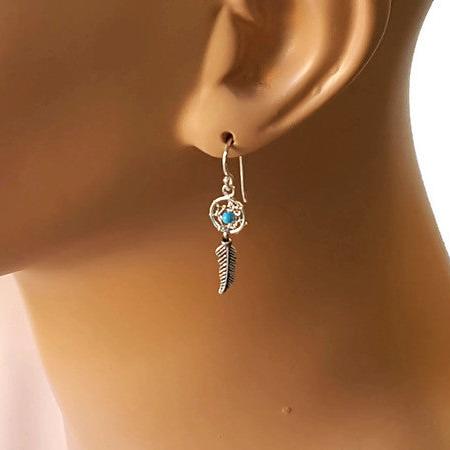 Dreamcatcher Feather Earrings