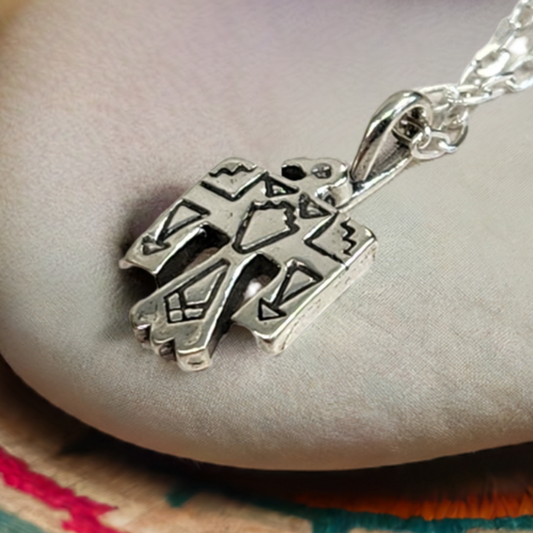 Sterling Silver Thunderbird Pendant Necklace