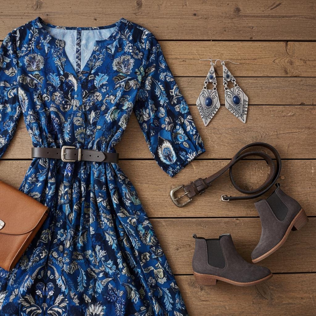 Western Heart Earrings - Rustic Silver Drop Jewelry Gift for Her