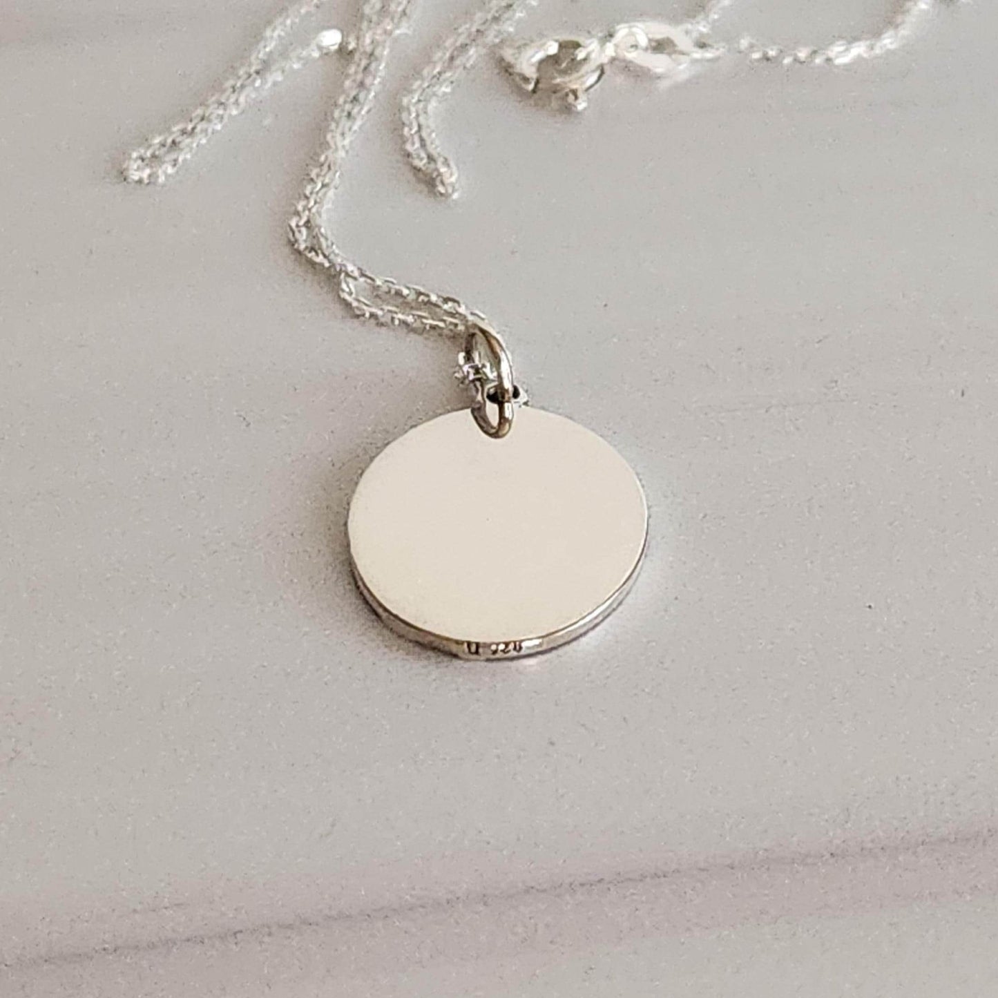 Desert Cactus Pendant Necklace - Sterling Silver Saguaro Moon