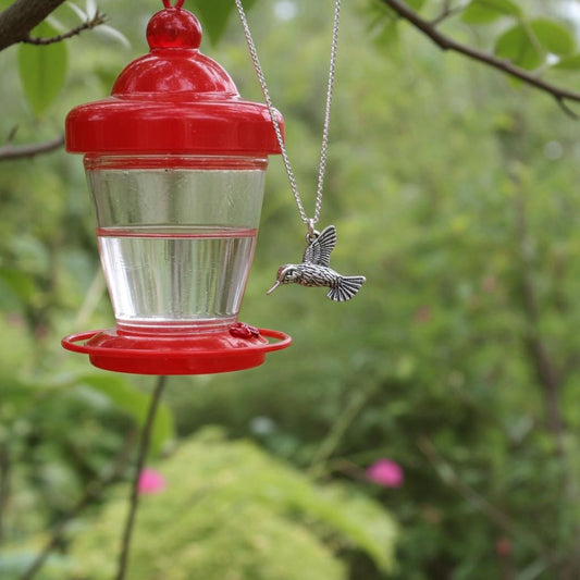 Sterling Silver Hummingbird Necklace - Southwest Nature Jewelry - Bird Pendant Gift