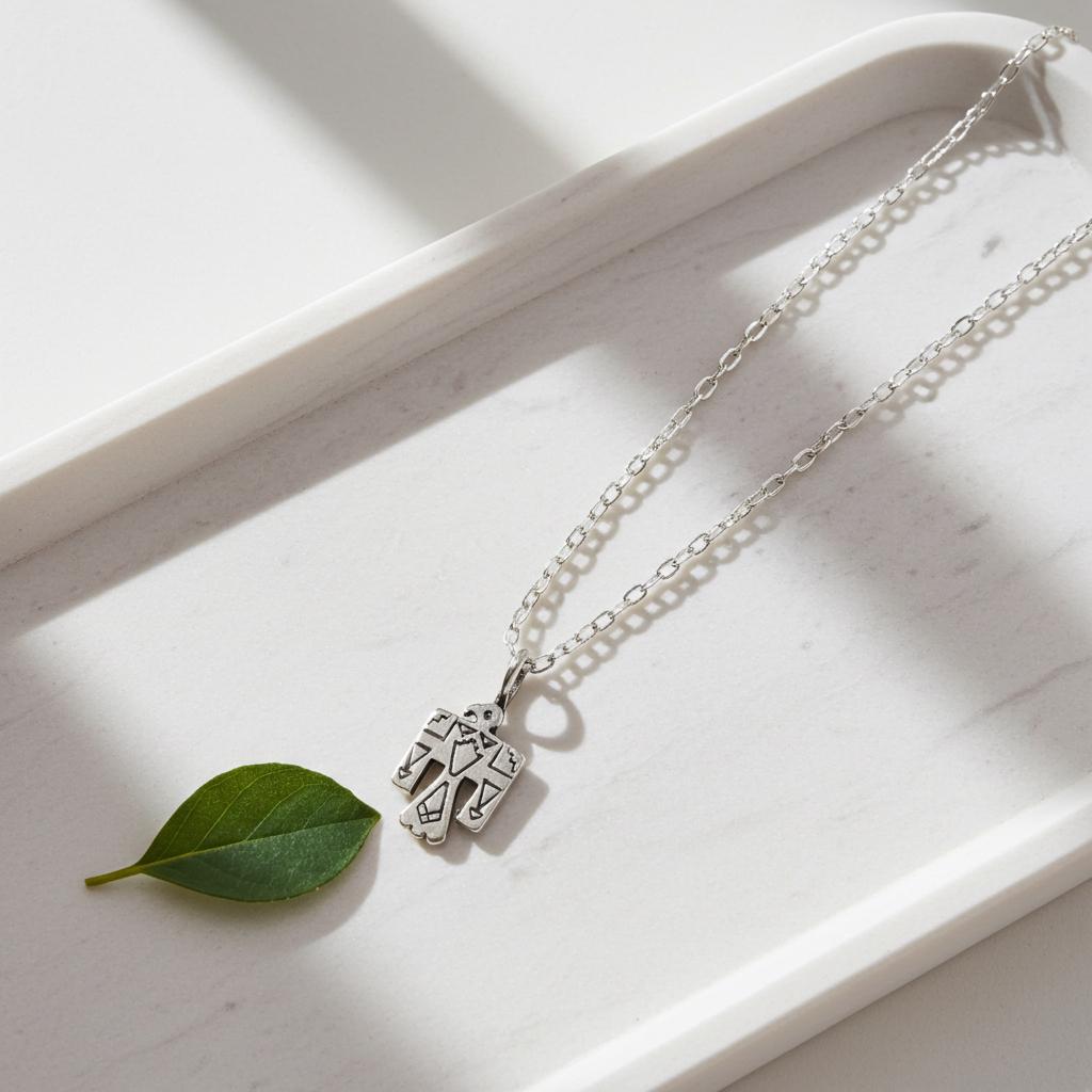 Sterling Silver Thunderbird Pendant Necklace - Western Design Jewelry