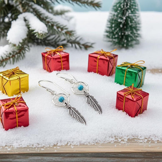 Dreamcatcher Feather Earrings